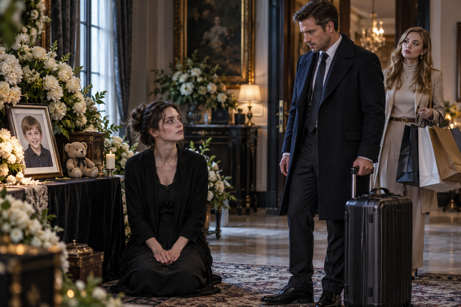 Su esposo volvió de Islandia cuando el funeral de su hijo ya había terminado, y ella ya no tenía nada que reclamarle.
