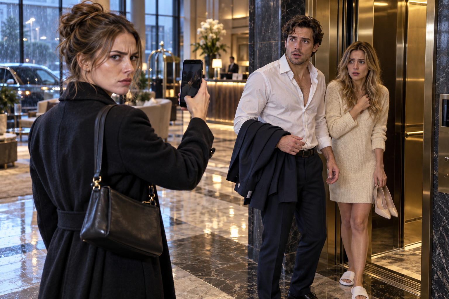 Meu marido disse que dormiria no hotel com os amigos; às 7h20, saiu com a mulher que chamava de “irmã”